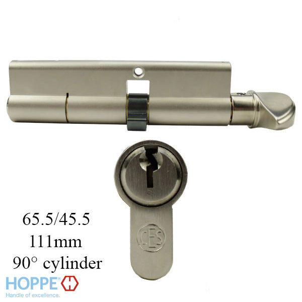45.5/65.5mm  CES  110mm, 90° Keyed Euro profile cylinder - 45.5/65.5mm  CES  110mm, 90° Keyed Euro profile cylinder