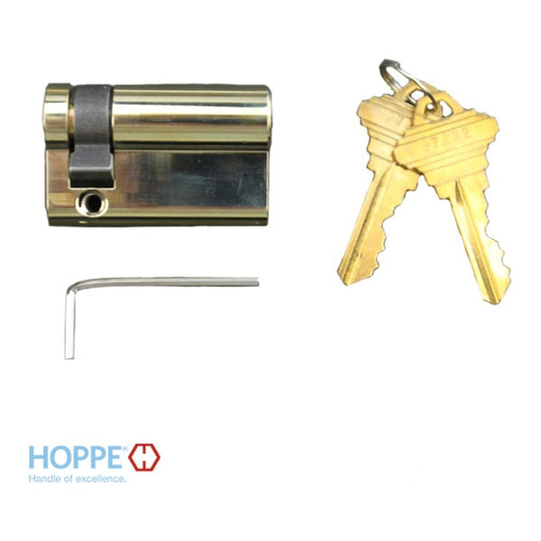 Hoppe 50mm Keyed 1/2 Cylinder, 40/10 - Hoppe 50mm Keyed 1/2 Cylinder, 40/10