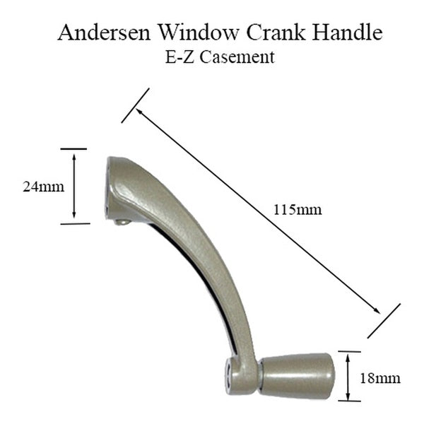 Andersen Casement Window Crank For Perma Shield and EZ Casement Windows Stone - Andersen Casement Window Crank For Perma Shield and EZ Casement Windows Stone