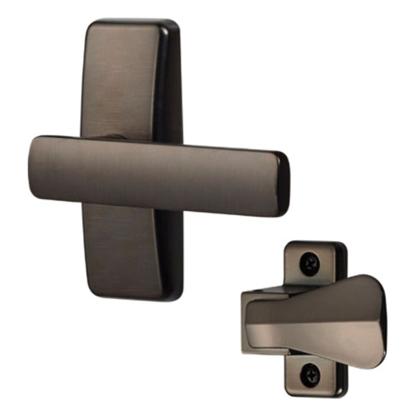 Modern Storm Door Straight Lever with Inside Push Paddle - Modern Storm Door Straight Lever with Inside Push Paddle
