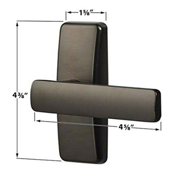Modern Storm Door Straight Lever with Inside Push Paddle - Modern Storm Door Straight Lever with Inside Push Paddle