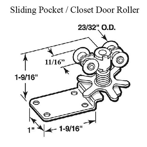 Kennaframe 4 Wheel Sliding Door Roller Pocket & Closet Door - Kennaframe 4 Wheel Sliding Door Roller Pocket & Closet Door