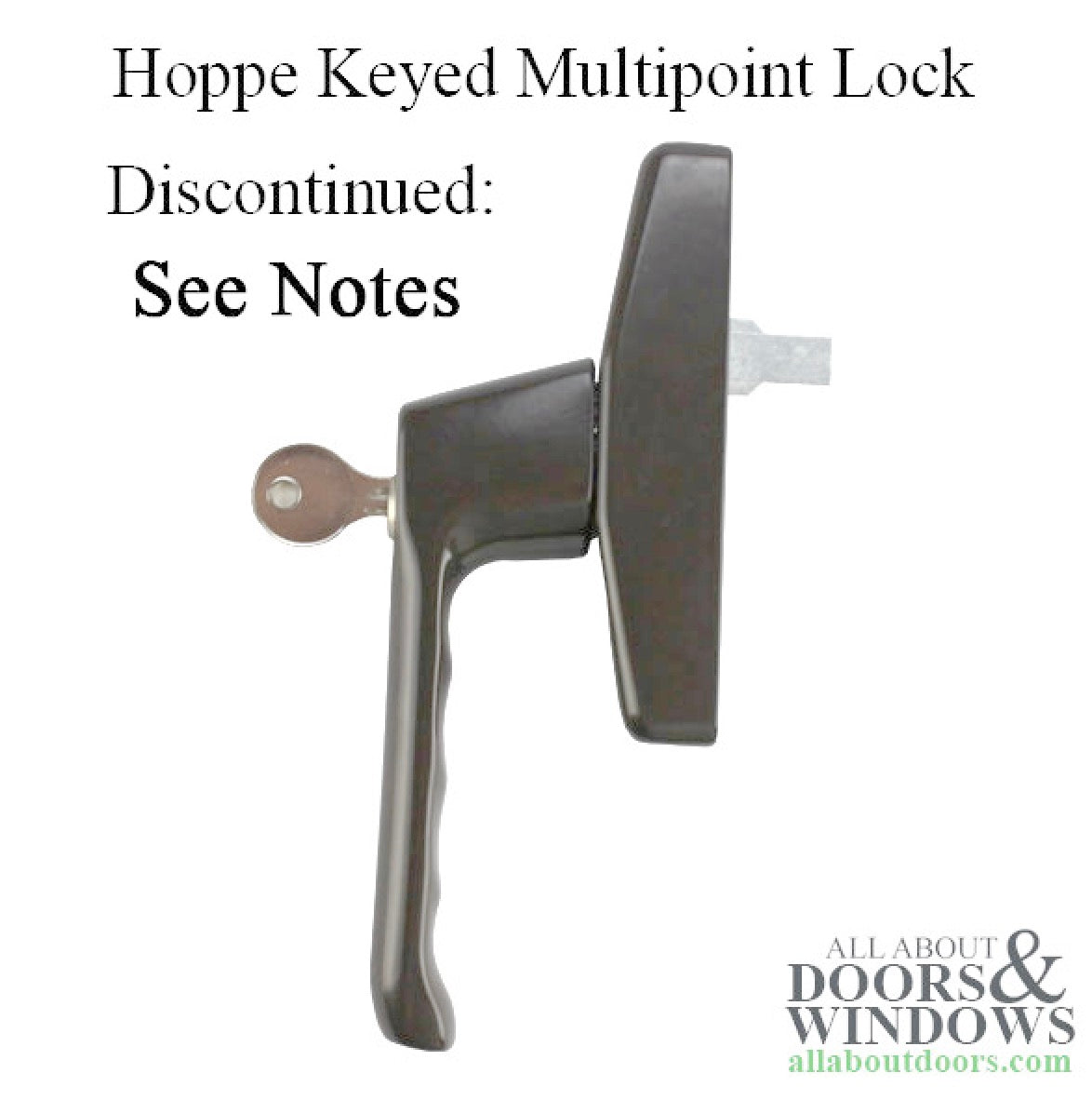 Hoppe London Tilt Turn, Keyed, Fork Style - Hoppe London Tilt Turn, Keyed, Fork Style