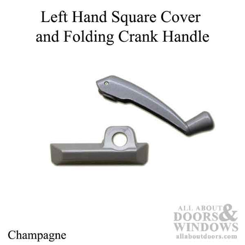 Pella Handle Cover and Folding Crank Handle For Left Hand Awning and Casement Windows - Pella Handle Cover and Folding Crank Handle For Left Hand Awning and Casement Windows
