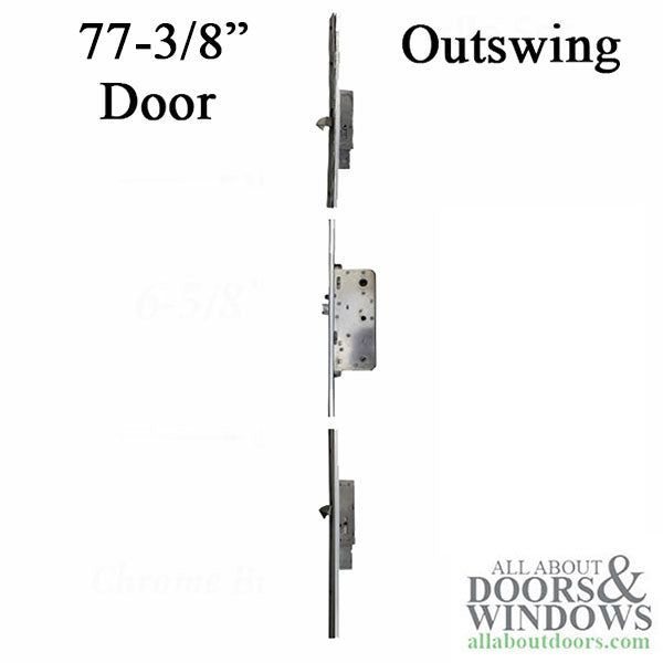 Neuma Multipoint Lock 15/16 Inch Faceplate 2-3/8 Inch Backset 77-3/8 Inch Out-Swing Door - Neuma Multipoint Lock 15/16 Inch Faceplate 2-3/8 Inch Backset 77-3/8 Inch Out-Swing Door