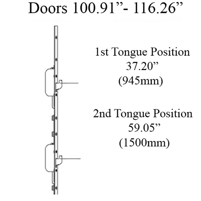 HOPPE 16mm HLS9000 Manual Top Extension Swing Hook - HOPPE 16mm HLS9000 Manual Top Extension Swing Hook