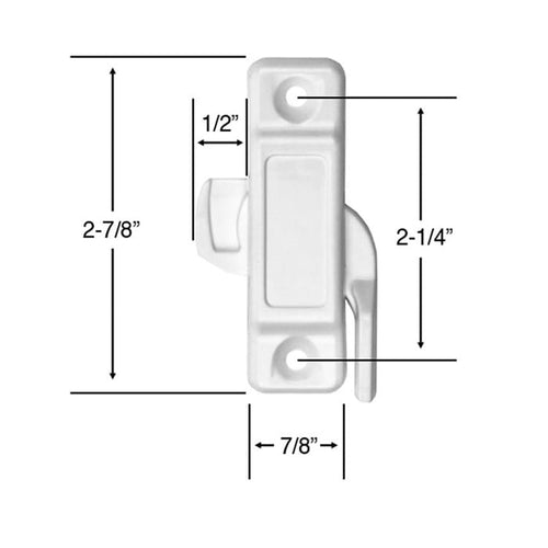 Composite Sweep Latch, 2-1/4 Holes, 7/16