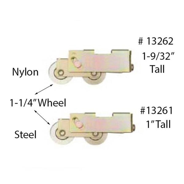 Sliding Patio Door Roller 1.25 Inch Steel Wheel Open Top Steel Housing - Sliding Patio Door Roller 1.25 Inch Steel Wheel Open Top Steel Housing