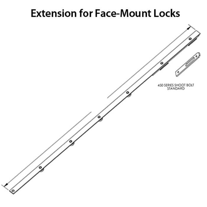 Sentinel upper Shootbolt Extension, 450 Series - SS - Sentinel upper Shootbolt Extension, 450 Series - SS