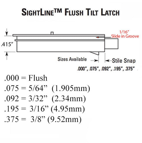 Tilt Latch, 2-11/16