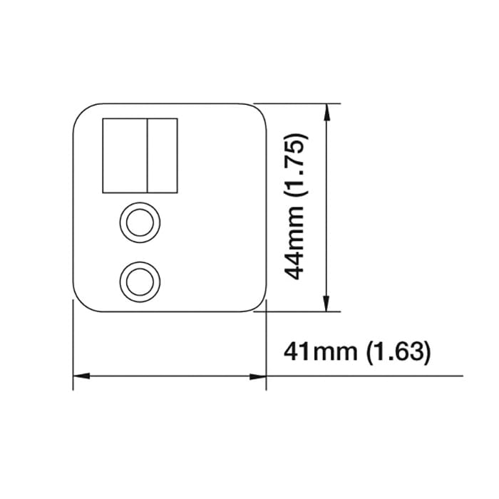 Strike Plate, PS0022R, Shootbolt.1.63 x 1.75- Stainless Steel - Strike Plate, PS0022R, Shootbolt.1.63 x 1.75- Stainless Steel