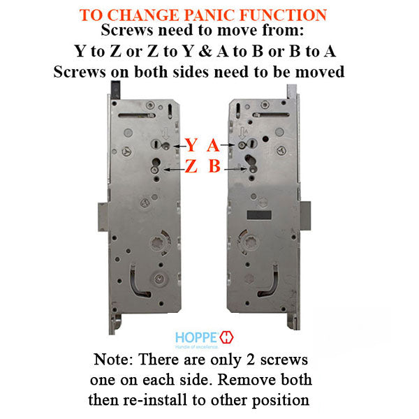 Hoppe HLS7 Lower Assembly, Active Swinghook 1-3/4