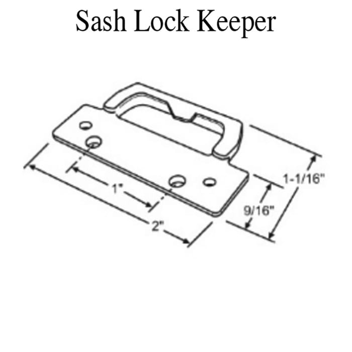 Truth Sash Lock Keeper for Single and Double Hung Windows - Truth Sash Lock Keeper for Single and Double Hung Windows