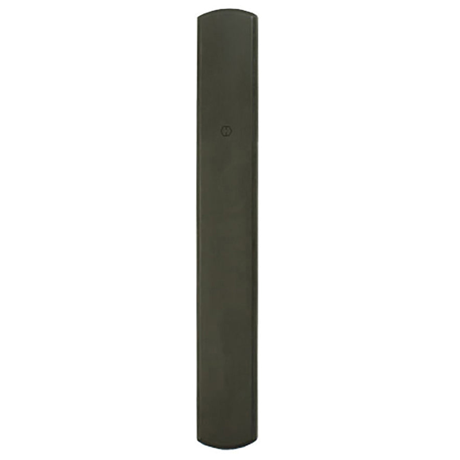 M216N Narrow Exterior Backplate, Oil Rubbed Brass, No Handle or Cylinder Holes - M216N Narrow Exterior Backplate, Oil Rubbed Brass, No Handle or Cylinder Holes