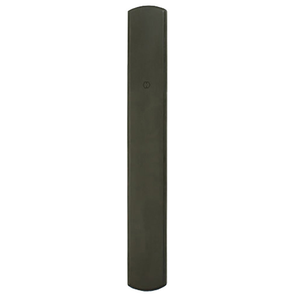 M216N Narrow Exterior Backplate, Oil Rubbed Brass, No Handle or Cylinder Holes - M216N Narrow Exterior Backplate, Oil Rubbed Brass, No Handle or Cylinder Holes