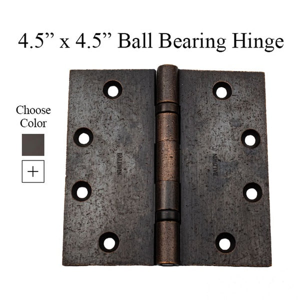 4.5 x 4.5 Ball Bearing Hinge - Square Corner - Choose Color - 4.5 x 4.5 Ball Bearing Hinge - Square Corner - Choose Color