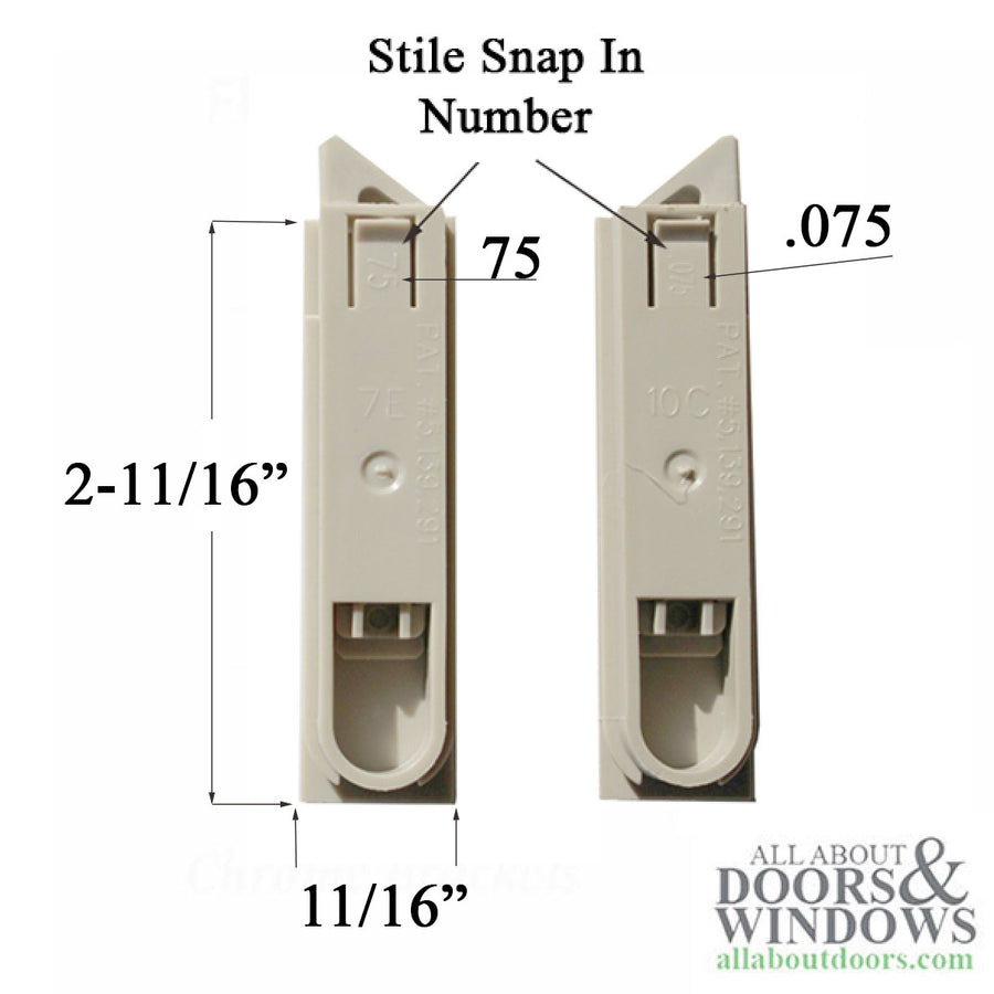 Vinyl Window Tilt Latch with Square Housing - Vinyl Window Tilt Latch with Square Housing