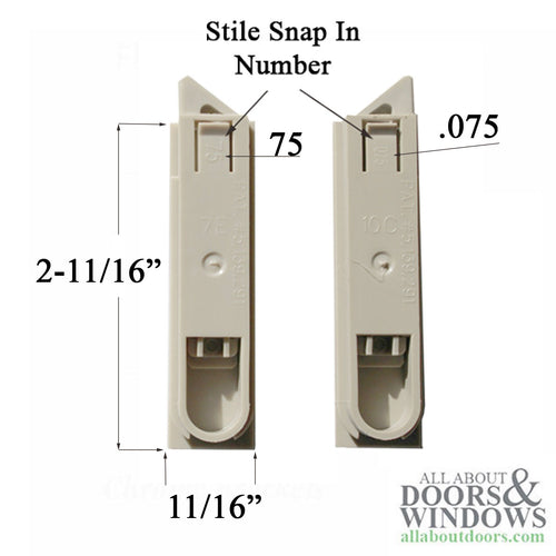 Vinyl Window Tilt Latch with Square Housing - Vinyl Window Tilt Latch with Square Housing