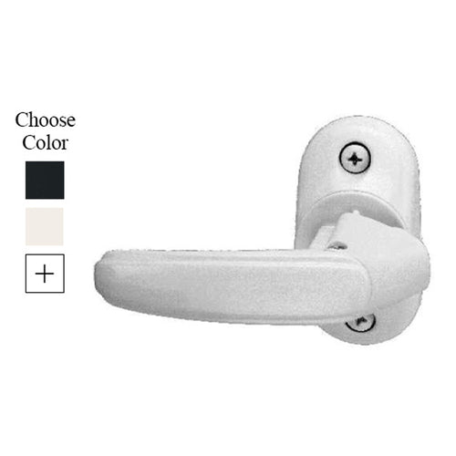 Non Locking Storm Door Handle with Inside Rotary Latch - Non Locking Storm Door Handle with Inside Rotary Latch