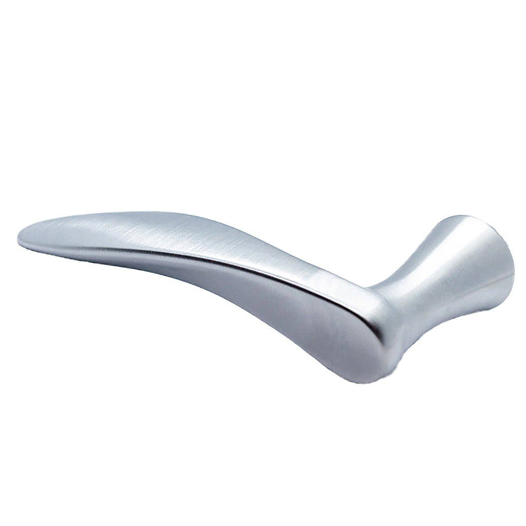 HOPPE Door Handle with Rodos Style Lever Left Hand Brushed Chrome - HOPPE Door Handle with Rodos Style Lever Left Hand Brushed Chrome
