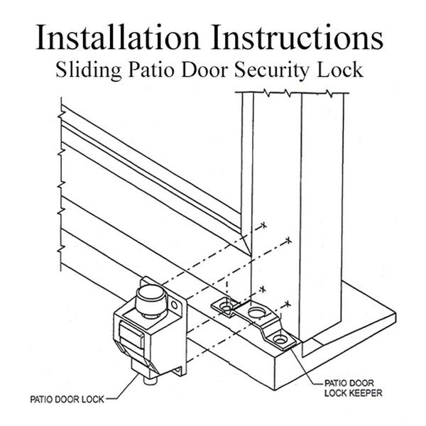Truth Sliding Patio Door Foot Bolt security Lock - Truth Sliding Patio Door Foot Bolt security Lock