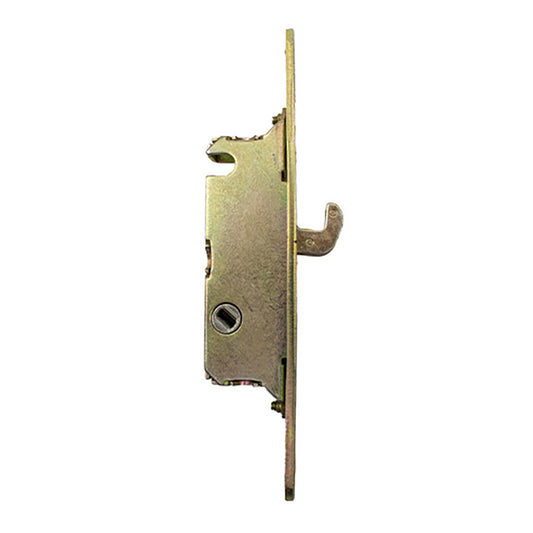 Mortise Lock With Face Plate, 45° Slot, 5-3/8" Screw Holes, Wood / Vinyl Doors