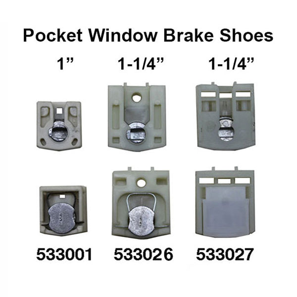 Brake Shoe 1-1/4 Pocket, pivot lock, spring side locking - Brake Shoe 1-1/4 Pocket, pivot lock, spring side locking