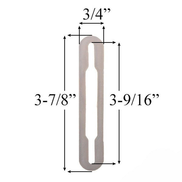 Sliding Door Keeper Plastic Shim, 1/16 Inch Thick, Nylon Plastic - Sliding Door Keeper Plastic Shim, 1/16 Inch Thick, Nylon Plastic