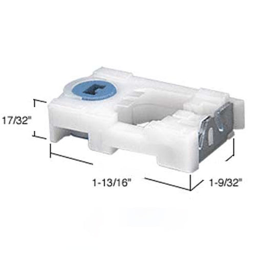 Pivot Lock Balance Shoe, Tilt - T-45  - White with Light Blue Cam - Pivot Lock Balance Shoe, Tilt - T-45  - White with Light Blue Cam