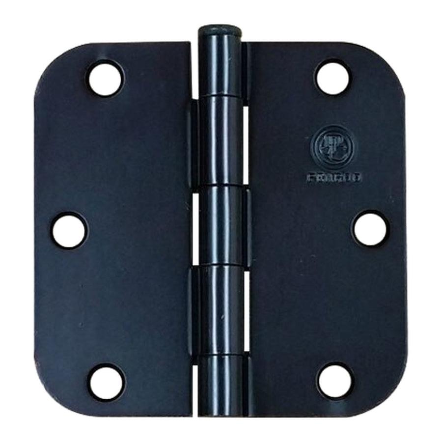 Residential Door Hinge 3.5 x 3.5 x 5/8 Radius Corner, Penrod Emblem - Oil Rubbed Bronze - Residential Door Hinge 3.5 x 3.5 x 5/8 Radius Corner, Penrod Emblem - Oil Rubbed Bronze