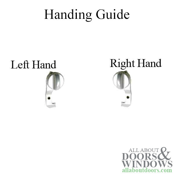 Sliding Door Flat Screen Handle, Metal, 2005/Current - Champagne, Left Hand - Sliding Door Flat Screen Handle, Metal, 2005/Current - Champagne, Left Hand