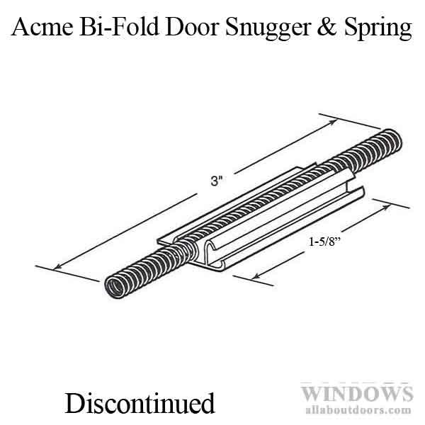 Discontinued - Snugger w/ spring, Acme 4408, Stanley 4 Door Bi-Fold Door 3 inch - Discontinued - Snugger w/ spring, Acme 4408, Stanley 4 Door Bi-Fold Door 3 inch