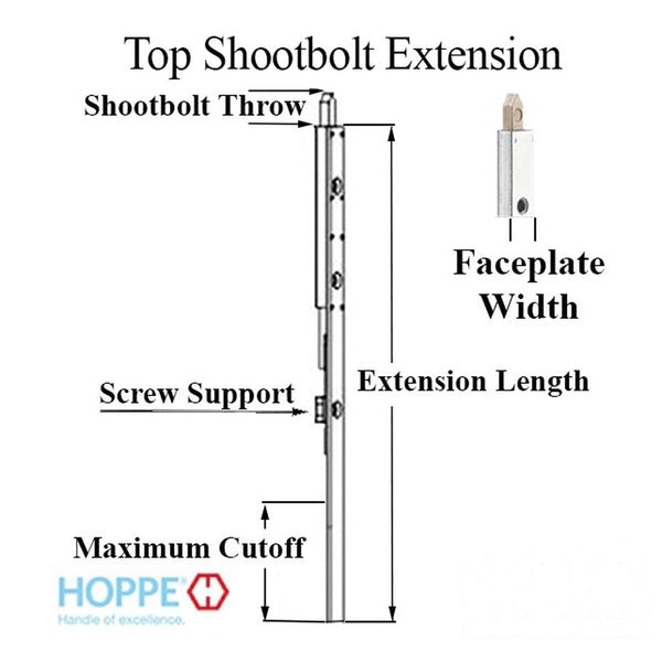 20mm Manual Top Extension Shootbolt, 21.65