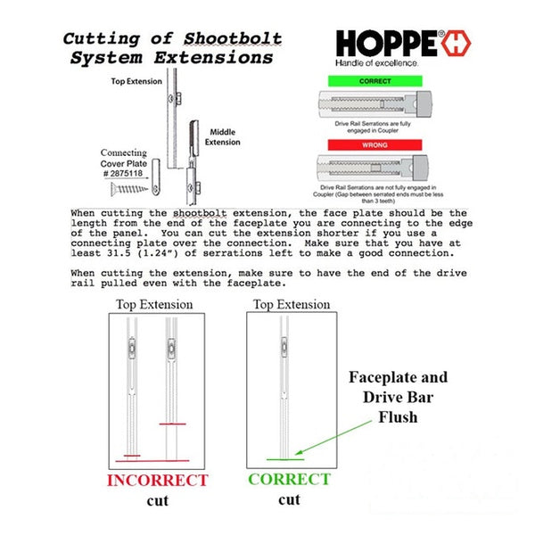 20mm Manual Top Extension Shootbolt, 21.65