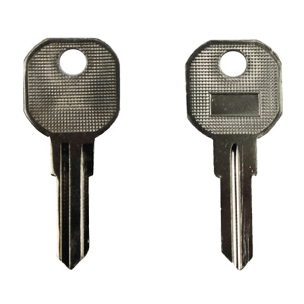 Key Blanks for Larson Heavy-Duty Surface Mount Handle Set, Nickel Silver 2-Pack - Key Blanks for Larson Heavy-Duty Surface Mount Handle Set, Nickel Silver 2-Pack