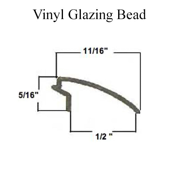 Vinyl Glazing Bead, 4 Line Shape - Vinyl Glazing Bead, 4 Line Shape