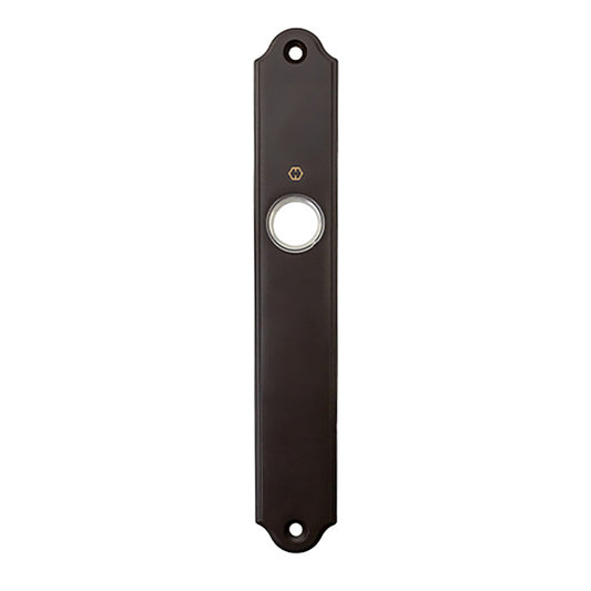 Interior Escutcheon Plate, No Cylinder Hole, Rustic Umber