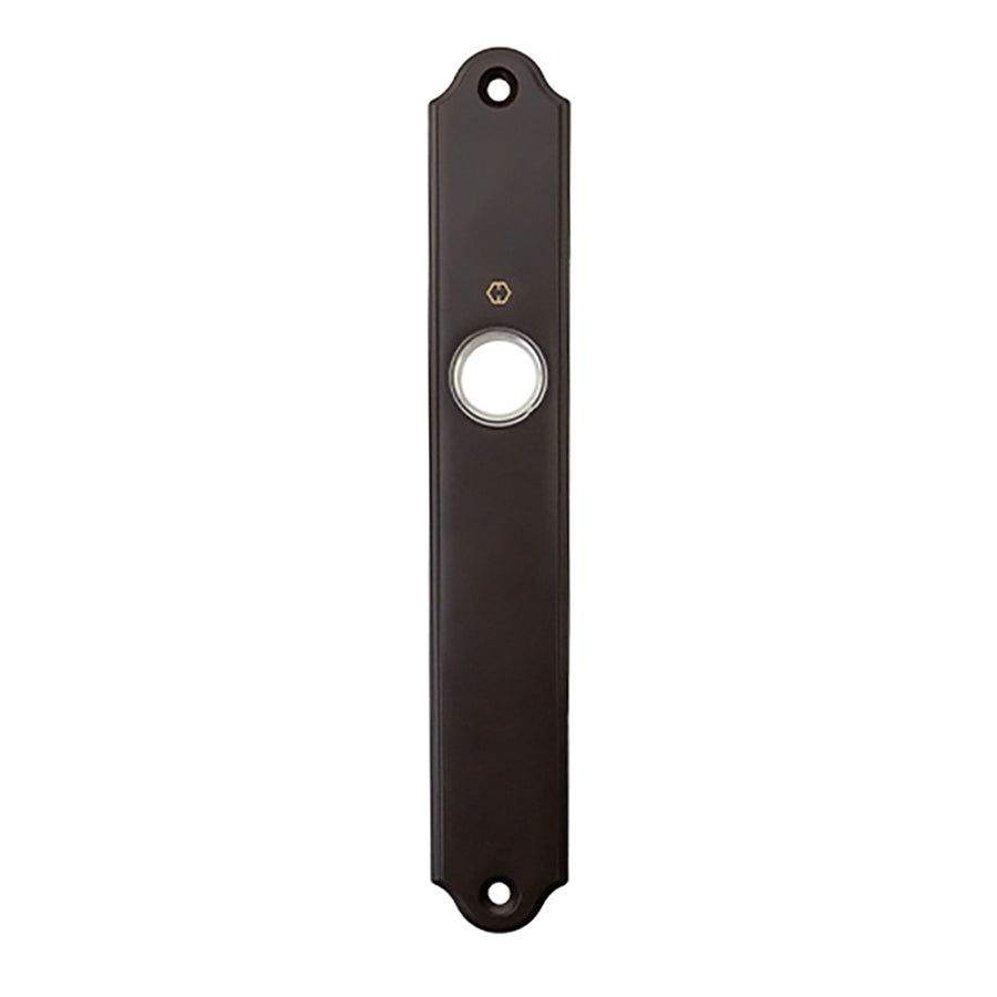 Interior Escutcheon Plate, No Cylinder Hole, Rustic Umber - Interior Escutcheon Plate, No Cylinder Hole, Rustic Umber