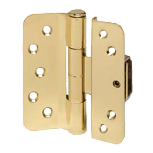 Old Style V200, Left Hand All In One Adjustable Hinge 3D - Polished Brass - Old Style V200, Left Hand All In One Adjustable Hinge 3D - Polished Brass