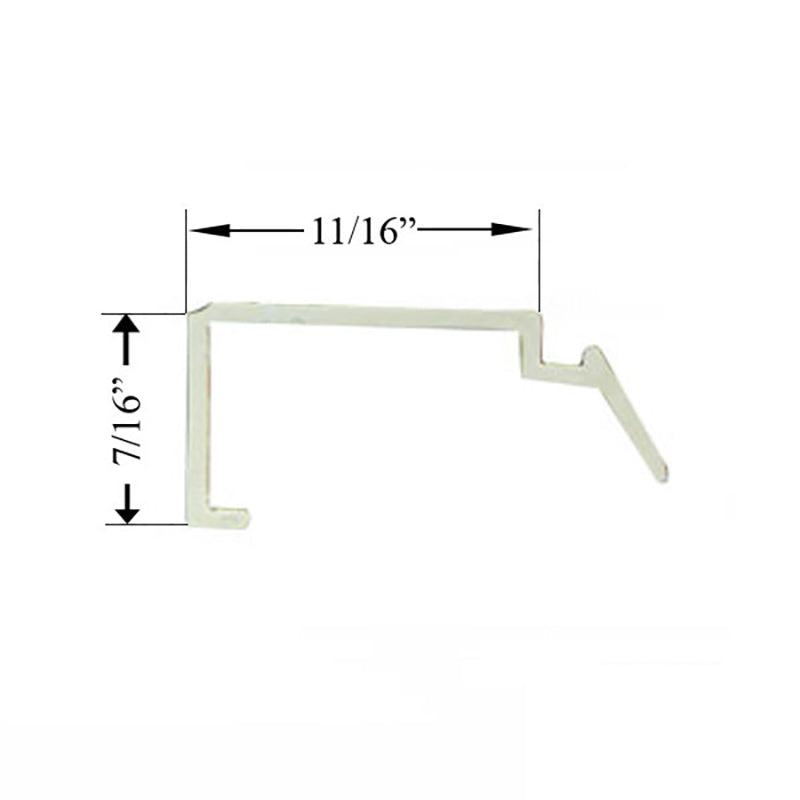 Rigid Vinyl Glazing Bead 6' Line Shape, 11/16 x 7/16 - Rigid Vinyl Glazing Bead 6' Line Shape, 11/16 x 7/16