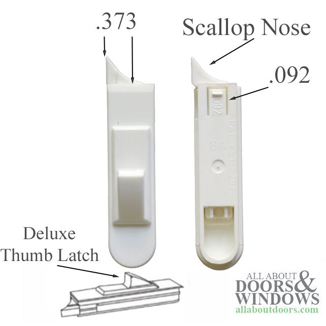 Tilt Latch, Slide in Plastic, 8000 Series - Choose Color - Tilt Latch, Slide in Plastic, 8000 Series - Choose Color
