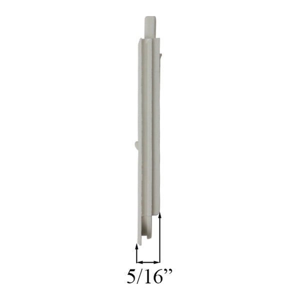Tilt Latch, Slide in Plastic, 5/16 Thin, Pairs - white - Tilt Latch, Slide in Plastic, 5/16 Thin, Pairs - white