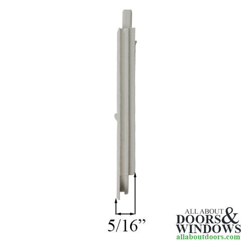 Tilt Latch, Slide in Plastic, 5/16 Thin, Pairs - white - Tilt Latch, Slide in Plastic, 5/16 Thin, Pairs - white