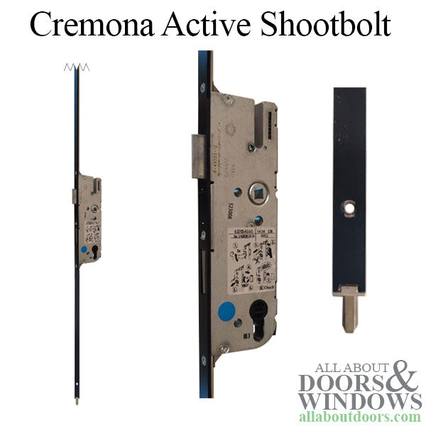 Cremona 45/92 Active Shootbolt, 3 Point lock,  G-U - Black - Cremona 45/92 Active Shootbolt, 3 Point lock,  G-U - Black