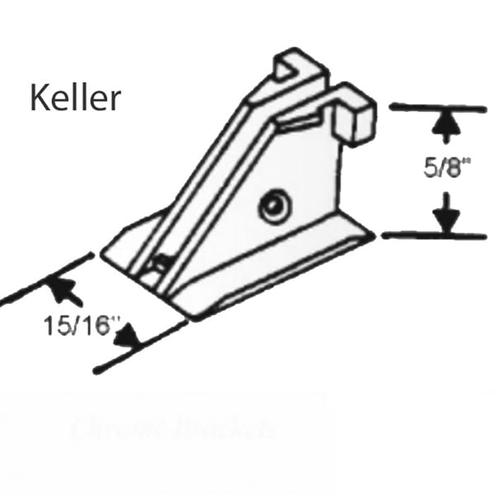 Keller Sash Carrier Bottom Shoe, 15/16