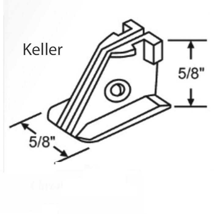 Keller Sash Carrier Bottom Shoe, 5/8