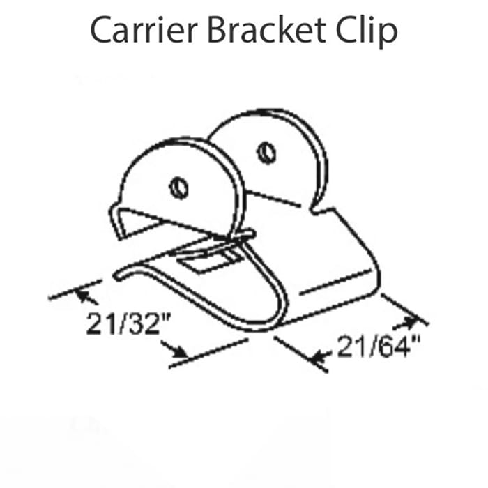 Metal Clip, Carrier Bracket for 75 series 3/8 Tube Spiral Balance - Metal Clip, Carrier Bracket for 75 series 3/8 Tube Spiral Balance