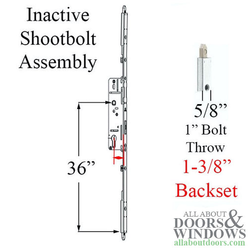 16mm Inactive Top Extension, 20mm Shootbolt throw, 44.88