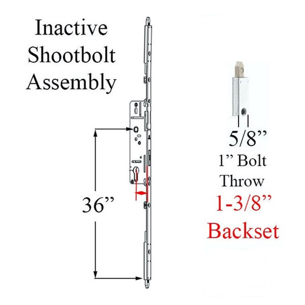 16mm Inactive Top Extension, 20mm Shootbolt throw, 44.88