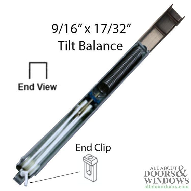 1/2 Inch Tilt Channel Balance with #5 Clip 5/8 Inch x 9/16 Inch - 1/2 Inch Tilt Channel Balance with #5 Clip 5/8 Inch x 9/16 Inch